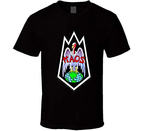 Obtener Smart KAOS Logo Super Villans Retro TV espía serie Don Adams Agent 86 Maxwell Smart T Shirt Negro Negro ( XXL
