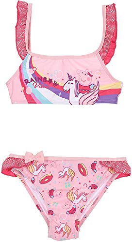 Peppa Pig - Bikini de natación para niñas (2 piezas) - Rosa - 5 años