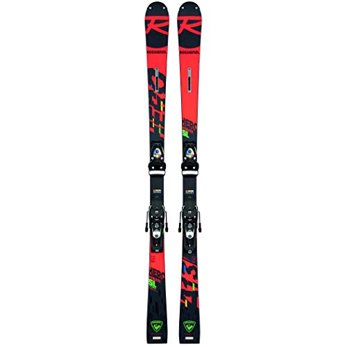 Rossignol Hero Athlete FIS SL (R22) + SPX 15 Rockerace Esquís, Adultos Unisex, Rojo, 165 cm