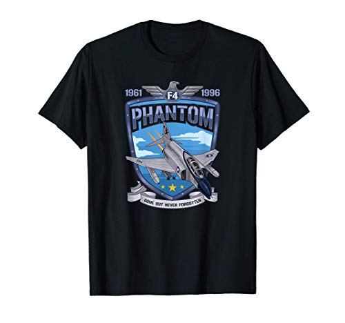 Vintage F4 Phantom II Avión de combate Militar Aviación Camiseta