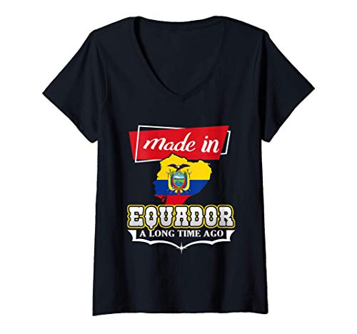 Womens Equador - Made in Equador Long Time Ago Ecuador - Ecuadorian Camiseta Mujer Cuello V