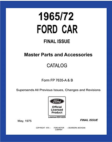 1965-72 Ford Car Master Parts and Accessory Catalog (English Edition)