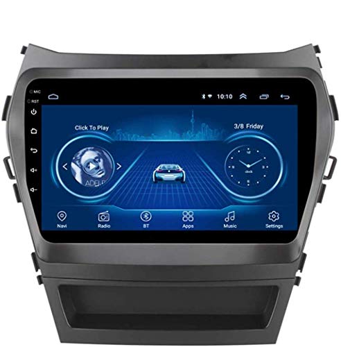 Android 8.1 Navegador Radio TV GPS pantalla táctil de 9 pulgadas para Hyundai IX45 Santa FE 2013-2017, con DAB + CD DVD compatible con control de volante Bluetooth USB, blanco 4G + WiFi: 2+32G