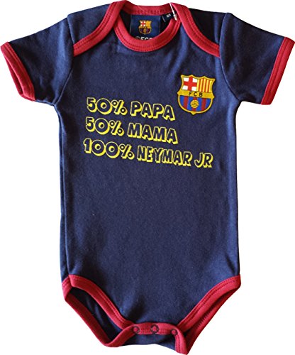 Body bebé niño del Barça – Neymar Junior – Colección oficial FC Barcelona, azul, 24 mese