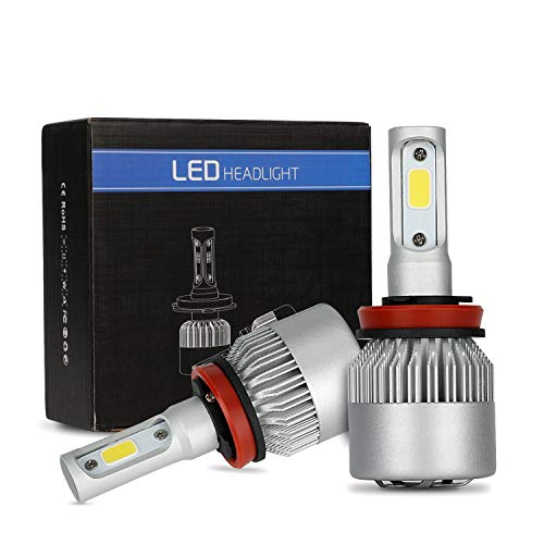 Bombillas H11 LED Bulb 6500 K 8000 lm 72 W H/L faros de carretera o de cruce para coche, bombillas de alto rendimiento, doble haz LED