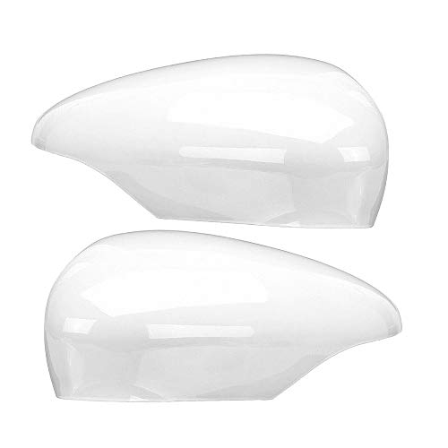 Cubierta para espejo retrovisor de puerta para Fiesta MK7 izquierda + derecha Frozen blanco