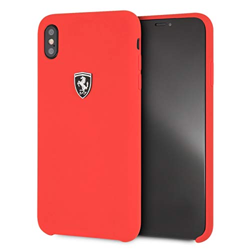 Ferrari Funda Apple iPhone XSMax Silicona roja