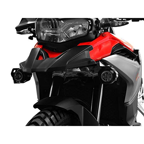 IBEX 10005470 - Juego completo de faros delanteros de cruce para moto, color negro