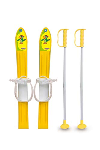 Jamara 460387-Snow Play Esquí de fondo 1st Step 60cm Lazos de fijación, Construcción aerodinámica Esquís, color amarillo (460387) , color/modelo surtido