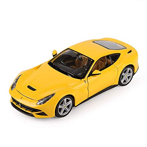 juguete Modelo de coche Coche 1:24 Ferrari F12 Berlinetta Simulación Aleación de la aleación Joyería de juguete Joyería de deportes Joyería de la colección de autos 19x7.8x5.5cm (Color: Rojo) Modelo d
