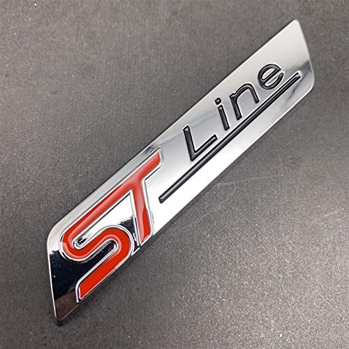 JXUS Etiqueta engomada 3D Car de la línea de Metal de ST Badga Emblema Emblema para el Ford F-150 Enfoque Vignale X Line Escape EcoBoost Mondeo St 245 330 Explorer (Colore : 2)