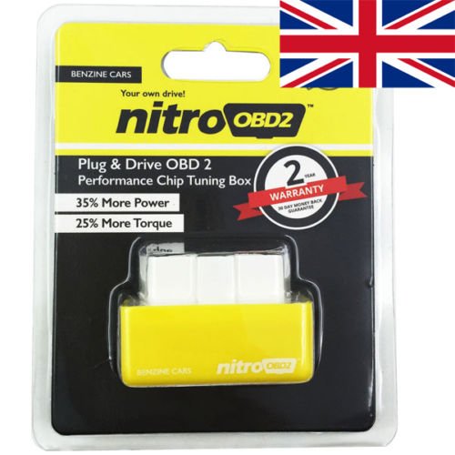 Nitro OBD2 gasolina/Gas Licuado Chip Tuning remapear caja