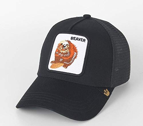 Nueva Gorra de béisbol con Bordado de Animales, Bonito Bordado de Anime, Malla de Verano para Hombres, Sombreros de Conductor de camión con sombrilla para Exteriores -a41-Adjustable