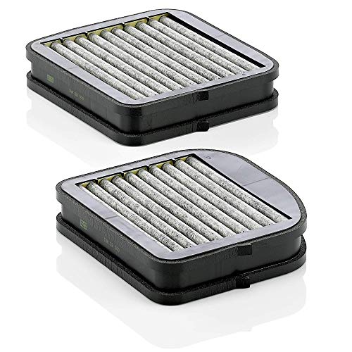 Original MANN-FILTER Filtro de habitáculo CUK 22 000-2 – Paquete de filtros de habitáculo (set de 2) con carbón activo – para automóviles