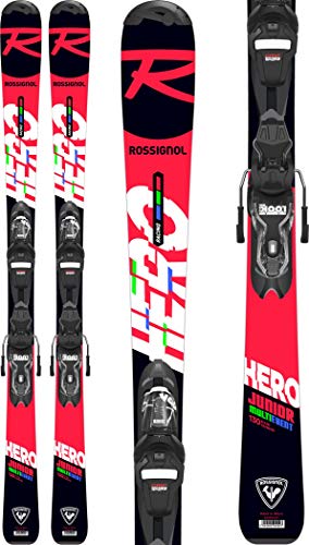 Rossignol Hero Jr 130-150 Xpress 7 Gw B8 Esquís con fijación, Niños, Negro/Rojo, 150 cm