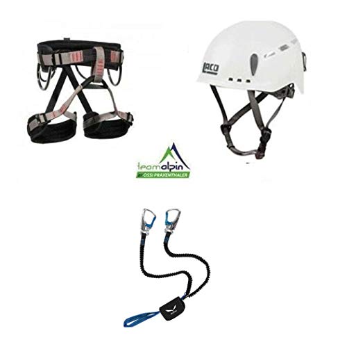 Salewa Premium Attac - Juego de vía de escalada (correa LACD, casco LACD Protector 2.0)