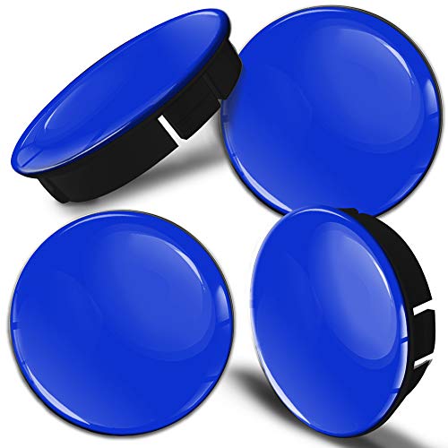 SkinoEu® 4 x 60mm Universal Tapas de Rueda de Centro Azul Tapacubos para Llantas Coche C 8