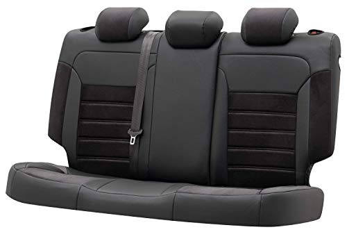 WALSER Funde de asiento Bari compatible con Ford GRAND C-MAX DXA/CB7 año 12/2010-Hoy, 1 funda de asiento trasero para asientos normales Trend/Titanium