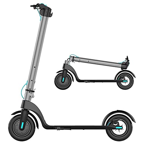 YX-ZD Scooter Eléctrico Portátil Plegable para Adultos, Scooter Eléctrico 10 Pulgadas, Neumáticos Vacío, 20 mph, 28 Libras, Bicicleta Eléctrica Cuerpo Ultraligero