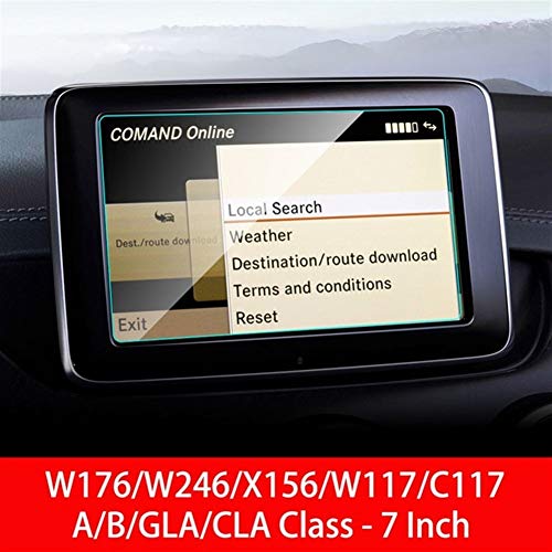 ZhengELE Navegación GPS de coche Protector de pantalla for la pantalla Mercedes W246 W176 W177 C117 X156 A B GLA CLA Clase coche Proteja Accesorios for películas (Color Name : Green)