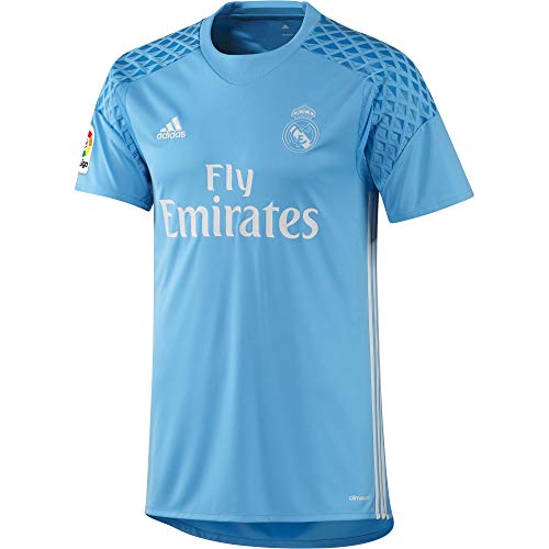 adidas H Gk JSY Camiseta 1ª Equipación de Portero del Real Madrid CF 2015/16, Hombre, Azul/Blanco, XL