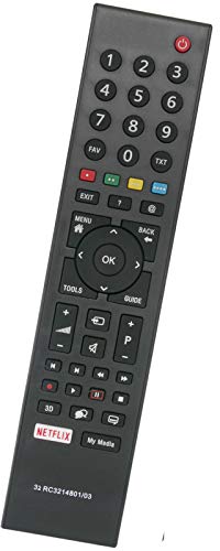 ALLIMITY RC3214801 03 Reemplace el Control Remoto por Grundig TV with Netflix TP1187R-5 313923827833 4TS1-560506606