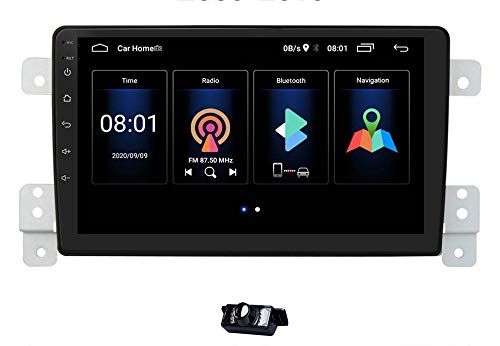 Android 10 Car Stereo Radio Fit para Suzuki Grand Vitara/Escudo 2005-2015, RAM 2GB + ROM 64GB Soporte de navegación GPS para automóvil Control del Volante + Cámara de Respaldo Gratuita