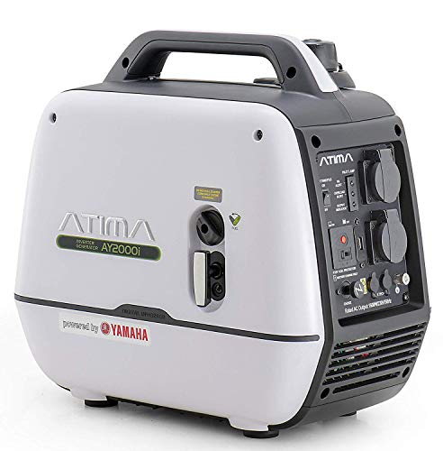 Atima Generador Inverter 2000W con Motor Yamaha Portátil Silencioso Gasolina 4 Tiempos AY2000i