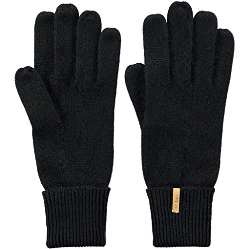 BARTS Fine Knitted Glove Guantes, Negro (BLACK 0001), Medium para Mujer