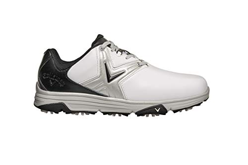 Callaway Chev Comfort 2020 Zapato de golf impermeable sin clavos Hombre, Blanco/Negro, 41 EU