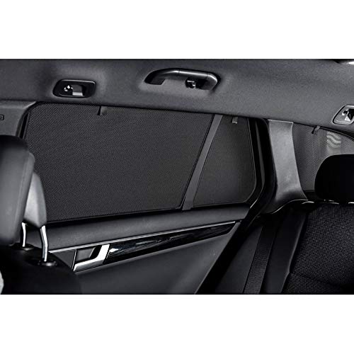 Car Shades FOR-TRAC-5-A Juego Compatible con Ford Transit Connect 5-Puertas 2013-(LWB), Negro