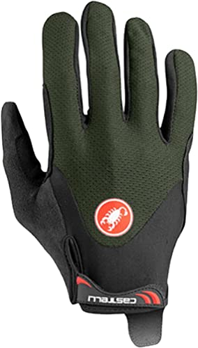 CASTELLI Arenberg Gel Lf Glove - Guantes de ciclismo para hombre, Hombre, 4520033-075, Verde militar, X-Large