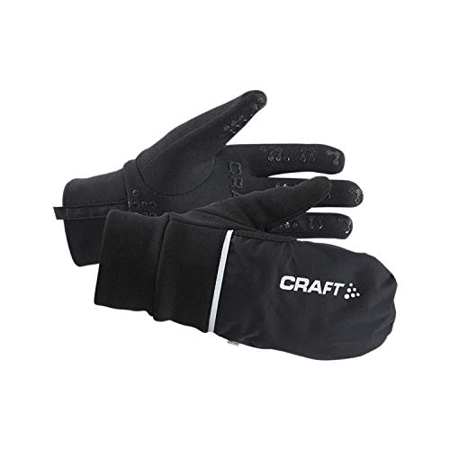 Craft Craft3 Acc Hybrid Weather - Guantes de Ciclismo para Hombre, Color Negro, Talla XS