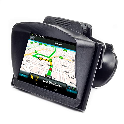 Digicharge® 5’’ 5 Pulgadas Visera Parasol Sombrilla para Tomtom Go Basic Essential Garmin Drive Drivesmart Driveassist Nuvi Navegadores GPS para Coche Anti Reflejante