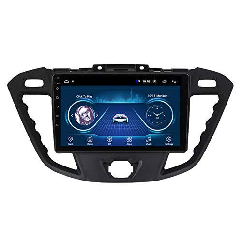 Dscam Car Stereo Android 9.1 Cuatro núcleos Coche Autoradio GPS Navegación para Ford Transit 2013-2018 | 9 Pulgada | Pantalla LCD Táctil | USB | WLAN,4G+64G-Quad-Core