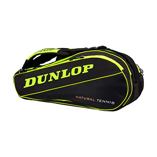 Dunlop 0045566908360 Fundas de Raquetas, Unisex-Adult, Yellow/Black