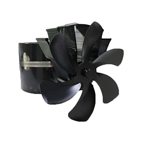 Fireplace Fan, Multifunctional Stove Fan, 5 Blades Silent Stove Fan for Large Air Volume