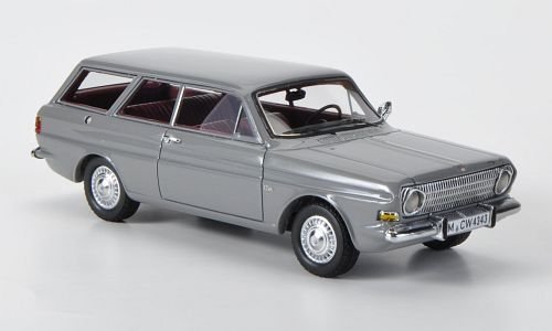 Ford Taunus 12M (P6) Turnier, gris, 1966, Modelo de Auto, modello completo, Neo 1:43