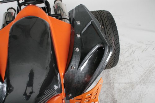 Guardabarros trasero izquierdo, aspecto de carbono para Jinling jla-21b Quad ATV racequad RACING QUAD RACE
