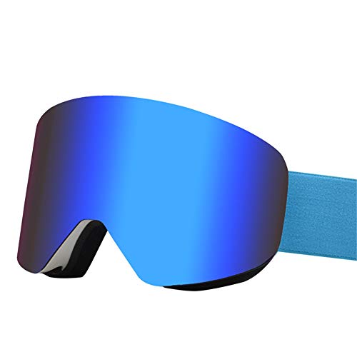 HHORD Gafas De Esquí para Hombres Y Mujeres - Anti-Niebla Nieve Gafas Reemplazables De La Lente Doble Protección UV, Ventilación Y Aire Ajustable Cinta De Cabeza para El Snowboard,D