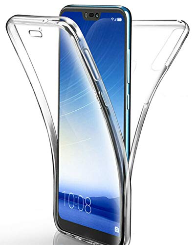 hongping Funda 360 Grados Compatible con Samsung Galaxy S10 Plus,Delantera Trasera Protectora Movil Silicona Carcasa, Ultra-Fina Gel Transparente Doble Cubierta Goma Bumper Cover Case