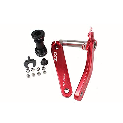 IXF BCD 104 - Pedal de bicicleta con pedales (rojo)