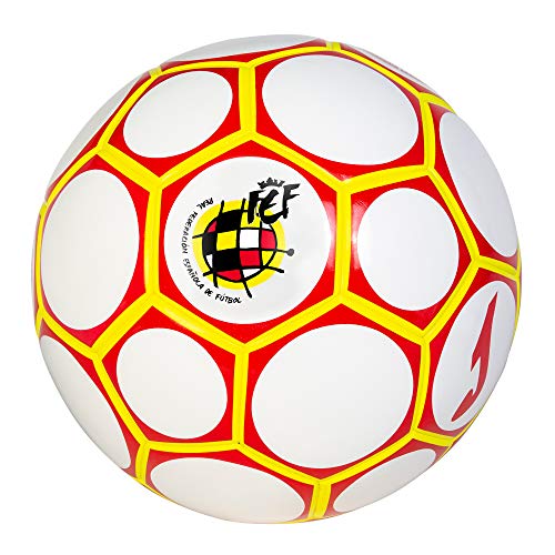 Joma Comité Nacional Fútbol Sala España (62 cm), Balón, Blanco-Rojo, Talla 4 (62 cm)