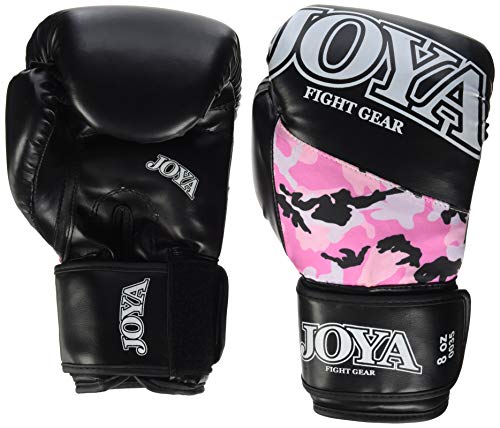 JOYA Top One - Guante de Boxeo (PU, 8 onzas), diseño de Camuflaje, Color Rosa