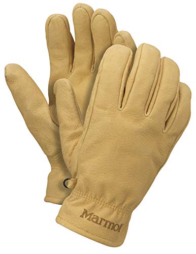 Marmot Basic Work Glove Guantes Trabajo De Cuero, Guantes Resistentes, para Exteriores, Pescar, Conducción, Hombre, Tan, XL