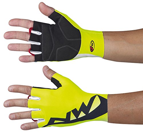 Northwave Extreme graphic 2015 amarillo guantes de ciclismo cortos, color , tamaño L (9)