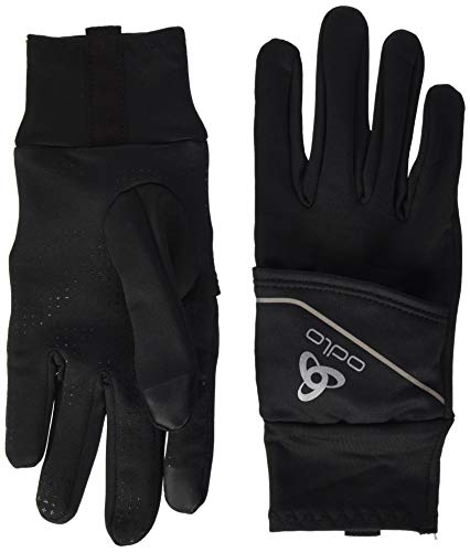 Odlo Gloves Intensity Cover Safety Light-Black, Accesorios Unisex Adulto, Unisex Adulto, 761050-15000, Negro, L