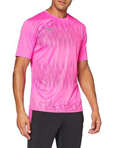 PUMA ftblNXT Graphic Shirt Core Camiseta, Hombre, Luminous Pink/Puma Black, XL