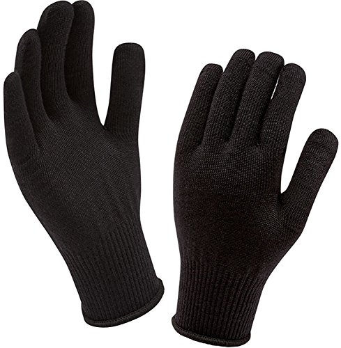 Sealskinz Guante de Forro Liner Glove, Unisex-Adult, Negro, One Size