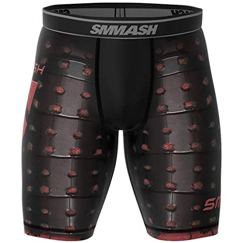 SMMASH SAMURAI Pantalones cortos para hombre Vale Tudo para artes marciales, kick boxing, muay thai, K1 y entrenamiento de gimnasio (M)